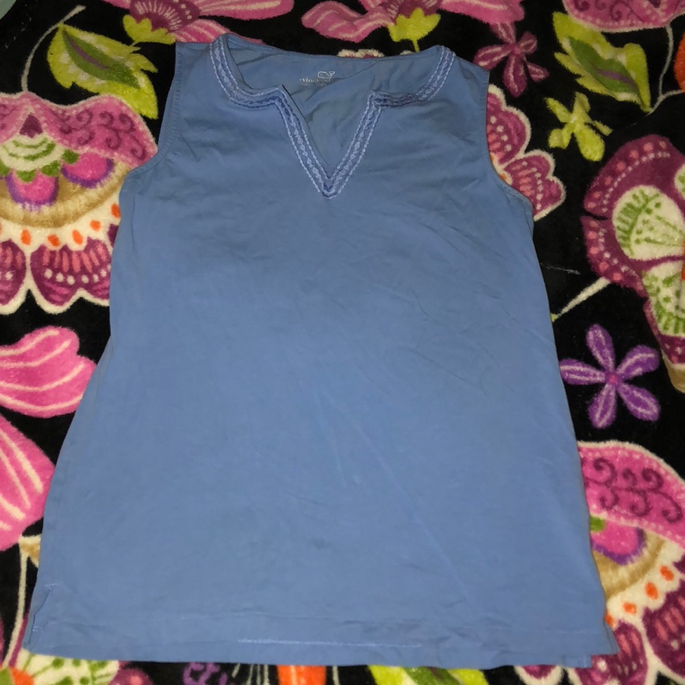 Vineyard Vines Sleeveless Blue Blouse